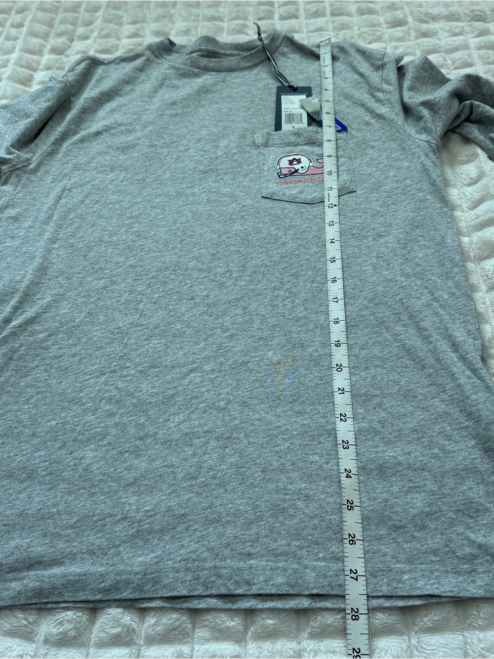 NEW Vineyard Vines Auburn University Small Long Sleeve Gray Whale T-Shirt - Picture 6 of 8